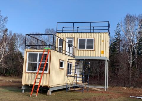 Seacan Modification with Handrail